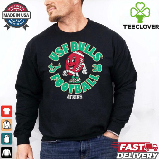Sean Atkins 38 USF Bulls Football graphic shirt