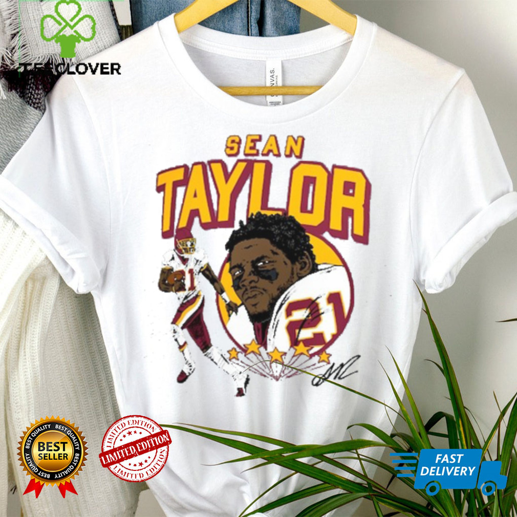 Sean Taylor Washington Commanders Homage Caricature Retired Player Tri Blend T Shirt Sean Taylor Washington Commanders Homage Caricature Retired Player Tri Blend T Shirt