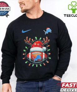 Season’s Grit ings Santa Detroit Lions Christmas shirt