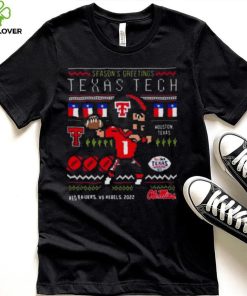 Season's greetings Texas tech red raiders Christmas oversized Shirt