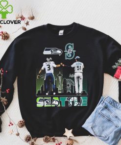 Seattle City Sports Russell Wilson And Ichiro Suzuki Signatures Shirt