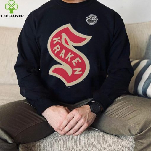 Seattle Kraken Fanatics Branded Deep 2024 NHL Winter Classic Primary Logo T Shirt