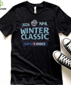 Seattle Kraken Fanatics Branded Deep 2024 NHL Winter Classic Text Driven T Shirt