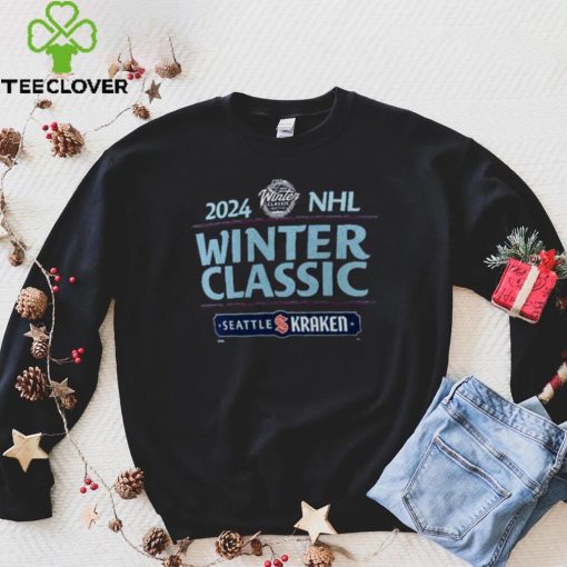 Seattle Kraken Fanatics Branded Deep 2024 NHL Winter Classic Text Driven T Shirt