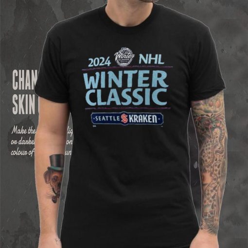 Seattle Kraken Fanatics Branded Deep 2024 NHL Winter Classic Text Driven T Shirt