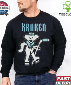Seattle Kraken Grateful Dead Night Celebrating Dancing Bears 2024 Hockey Shirt