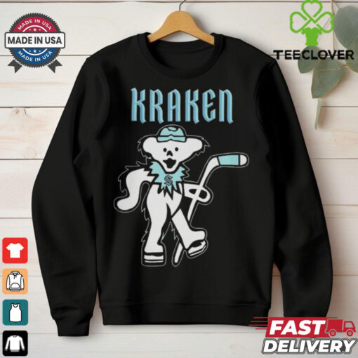 Seattle Kraken Grateful Dead Night Celebrating Dancing Bears 2024 Hockey Shirt