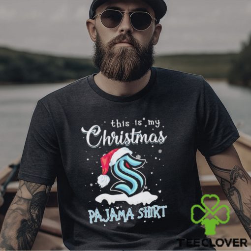 Seattle Kraken Logo Santa Hat This Is My Christmas Pajama Shirt