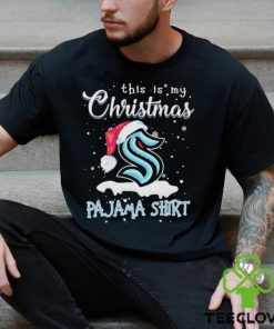 Seattle Kraken Logo Santa Hat This Is My Christmas Pajama Shirt