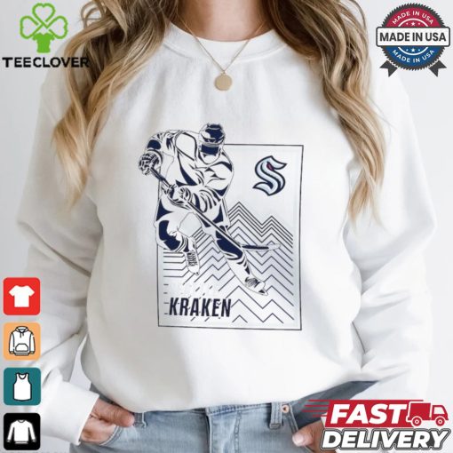 Seattle Kraken Starter Heather Gray Player Grid T Shirt