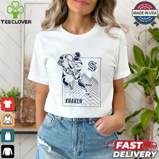 Seattle Kraken Starter Heather Gray Player Grid T Shirt