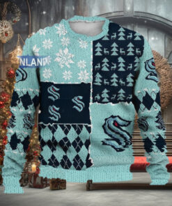 Seattle Kraken Ugly Sweater Christmas