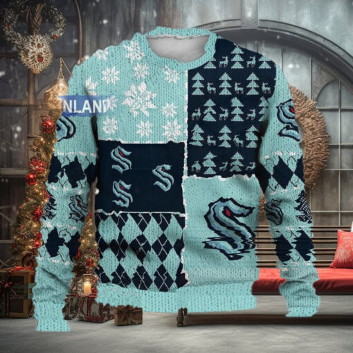Seattle Kraken Ugly Sweater Christmas