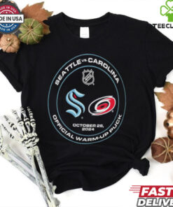 Seattle Kraken vs Carolina Hurricanes NHL October 26, 2024 Matchup Shirt