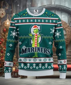 Seattle Mariners Funny Grinch Christmas Ugly Sweater