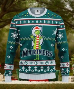 Seattle Mariners Funny Grinch Christmas Ugly Sweater