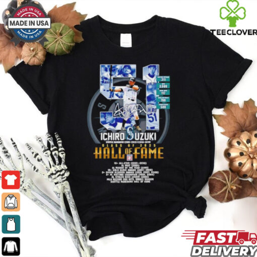 Seattle Mariners Ichiro Suzuki Class of 2025 Hall of Fame Baseball Signature shirt