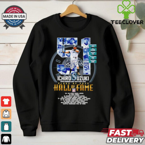 Seattle Mariners Ichiro Suzuki Class of 2025 Hall of Fame Baseball Signature shirt