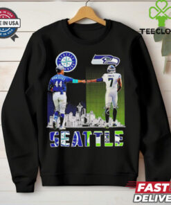 Seattle Mariners Julio Rodriguez x Seattle Seahawks Geno Smith skyline hoodie, sweater, longsleeve, shirt v-neck, t-shirt