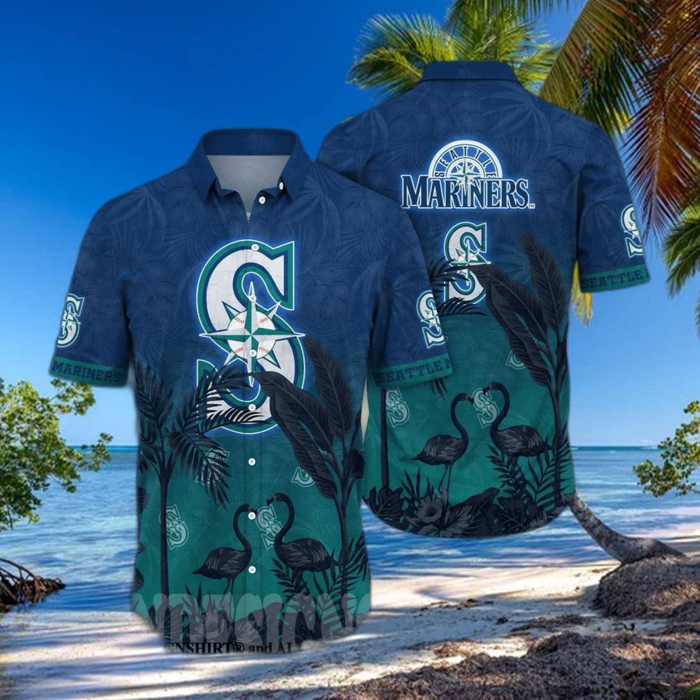 The best selling] Seattle Mariners MLB Flower Classic Hawaiian Shirt
