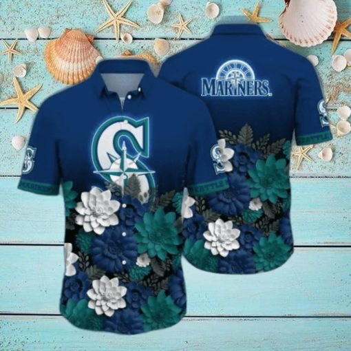 Seattle Mariners MLB Flower Hawaii Shirt And Thoodie, sweater, longsleeve, shirt v-neck, t-shirt For Fans