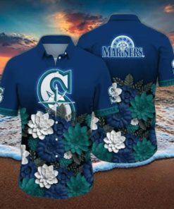 Seattle Mariners MLB Flower Hawaii Shirt And Thoodie, sweater, longsleeve, shirt v-neck, t-shirt For Fans