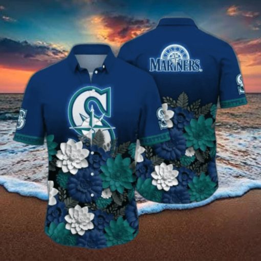 Seattle Mariners MLB Flower Hawaii Shirt And Thoodie, sweater, longsleeve, shirt v-neck, t-shirt For Fans