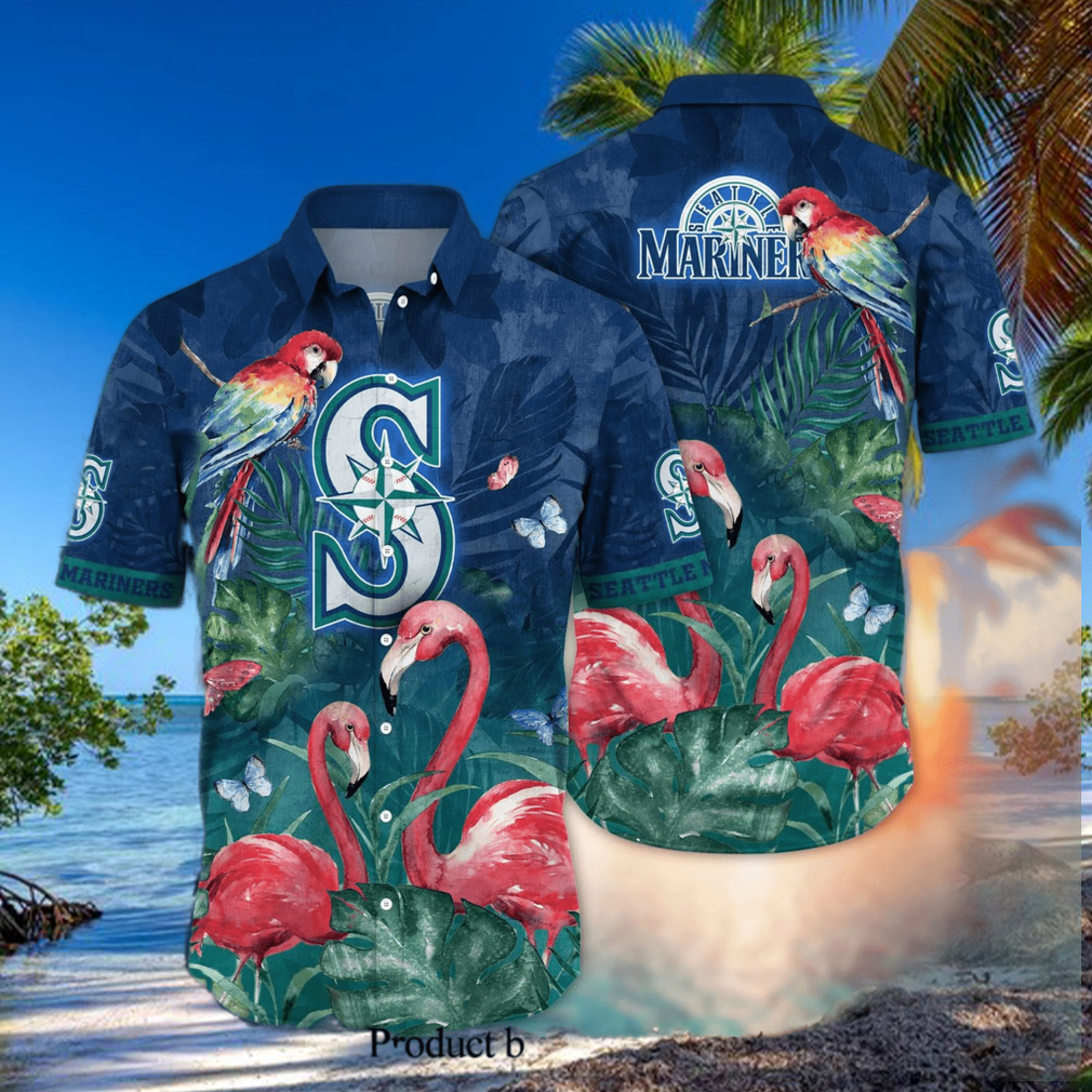 Seattle Mariners MLB For Sports Fan Floral Hawaiian Style Shirt Seattle Mariners MLB For Sports Fan Floral Hawaiian Style Shirt