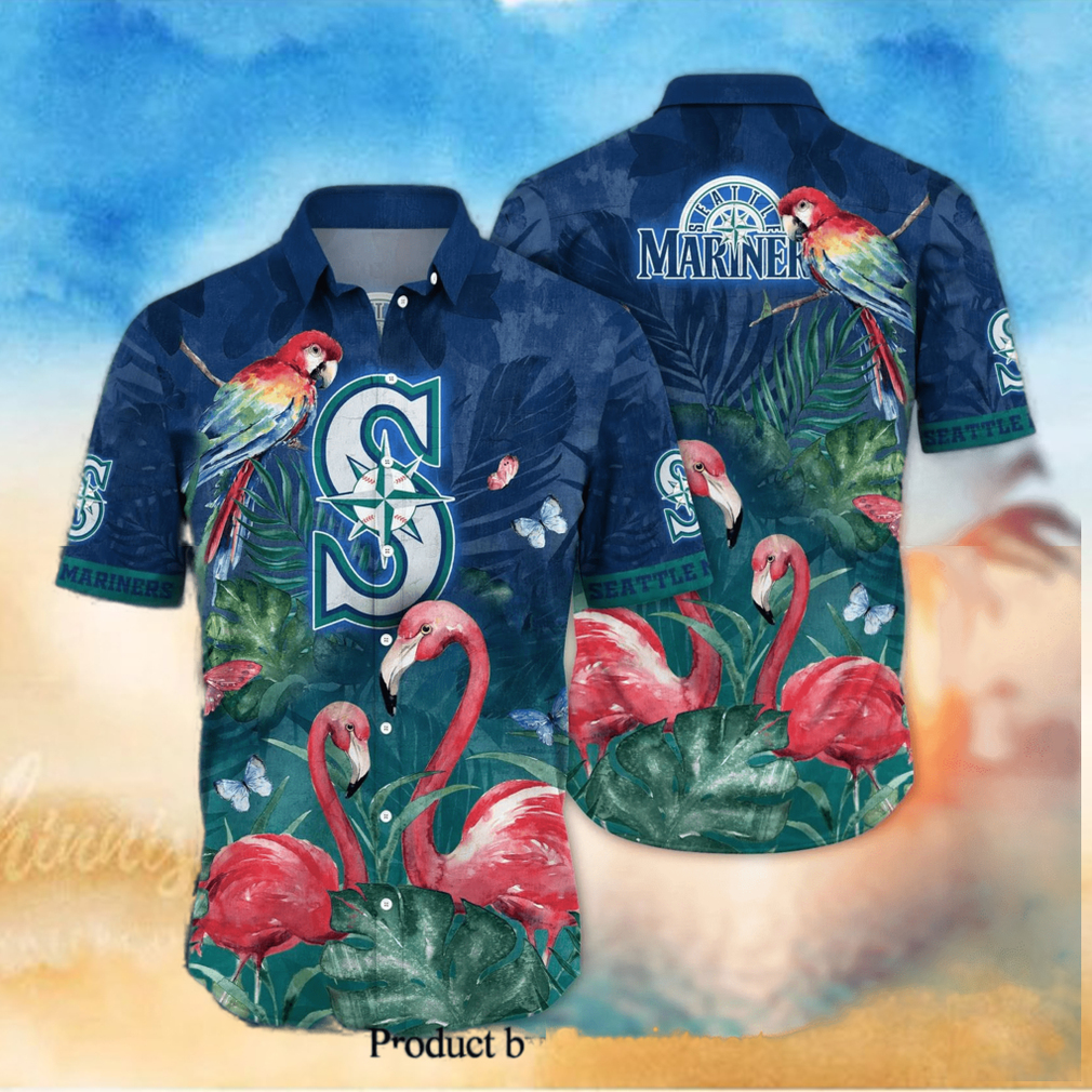 Seattle Mariners MLB For Sports Fan Floral Hawaiian Style Shirt Seattle Mariners MLB For Sports Fan Floral Hawaiian Style Shirt