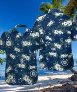 Seattle Mariners MLB Hawaiian Shirt Tropical Flower Pattern Beach Gift For Him