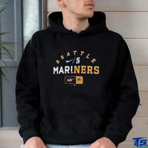 Seattle Mariners Nike Heather Royal Rewind Review Slash Tri Blend Shirt