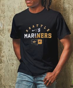 Seattle Mariners Nike Heather Royal Rewind Review Slash Tri Blend Shirt