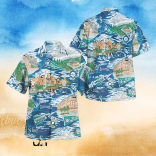 Seattle Mariners Scenic Hawaiian Shirt