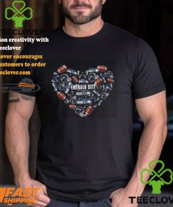 Seattle Seahawk Emerald City Football Lover Heart T Shirt