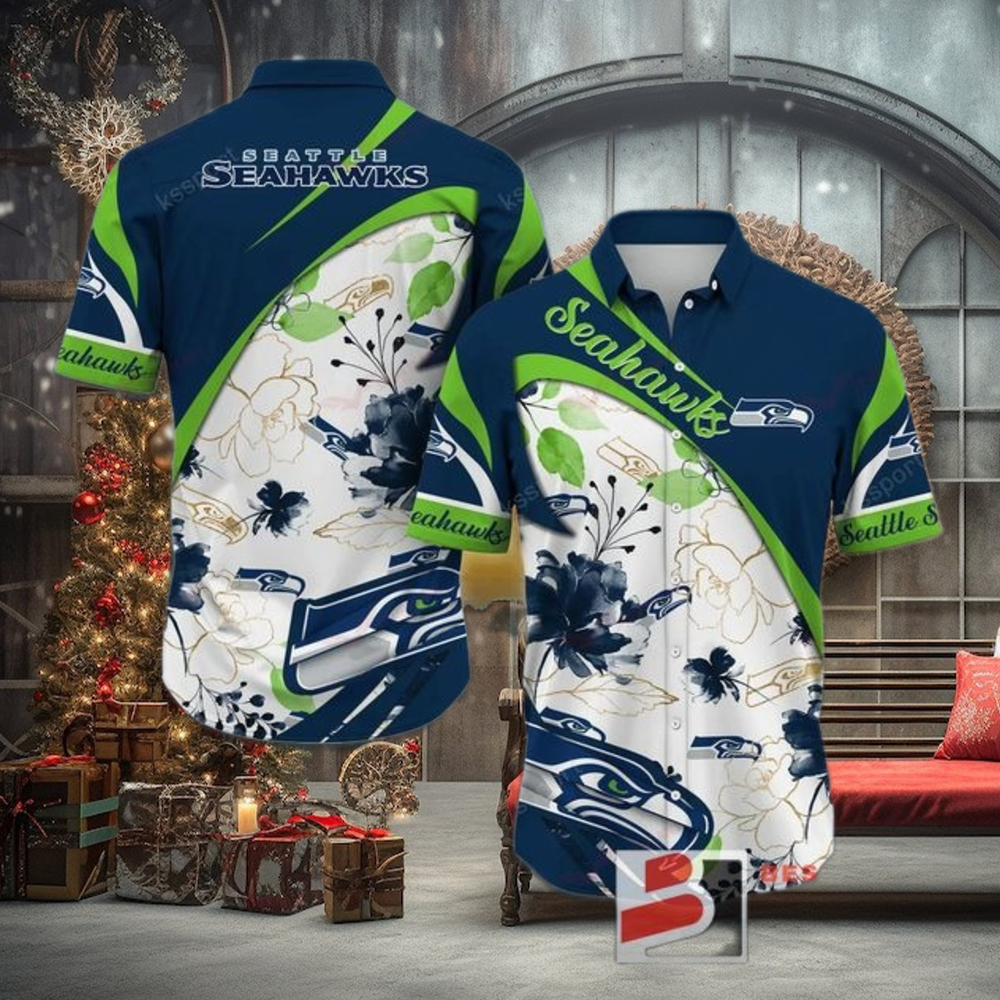 Seattle Seahawks Custom Hawaiian Shirt Funny Beach Outfit Floral Seattle Seahawks Custom Hawaiian Shirt Funny Beach Outfit Floral