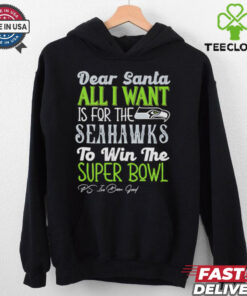 Seattle Seahawks Dear Santa all I want is for the Lions to win the Super Bowl Ps I’ve been good logo shirt