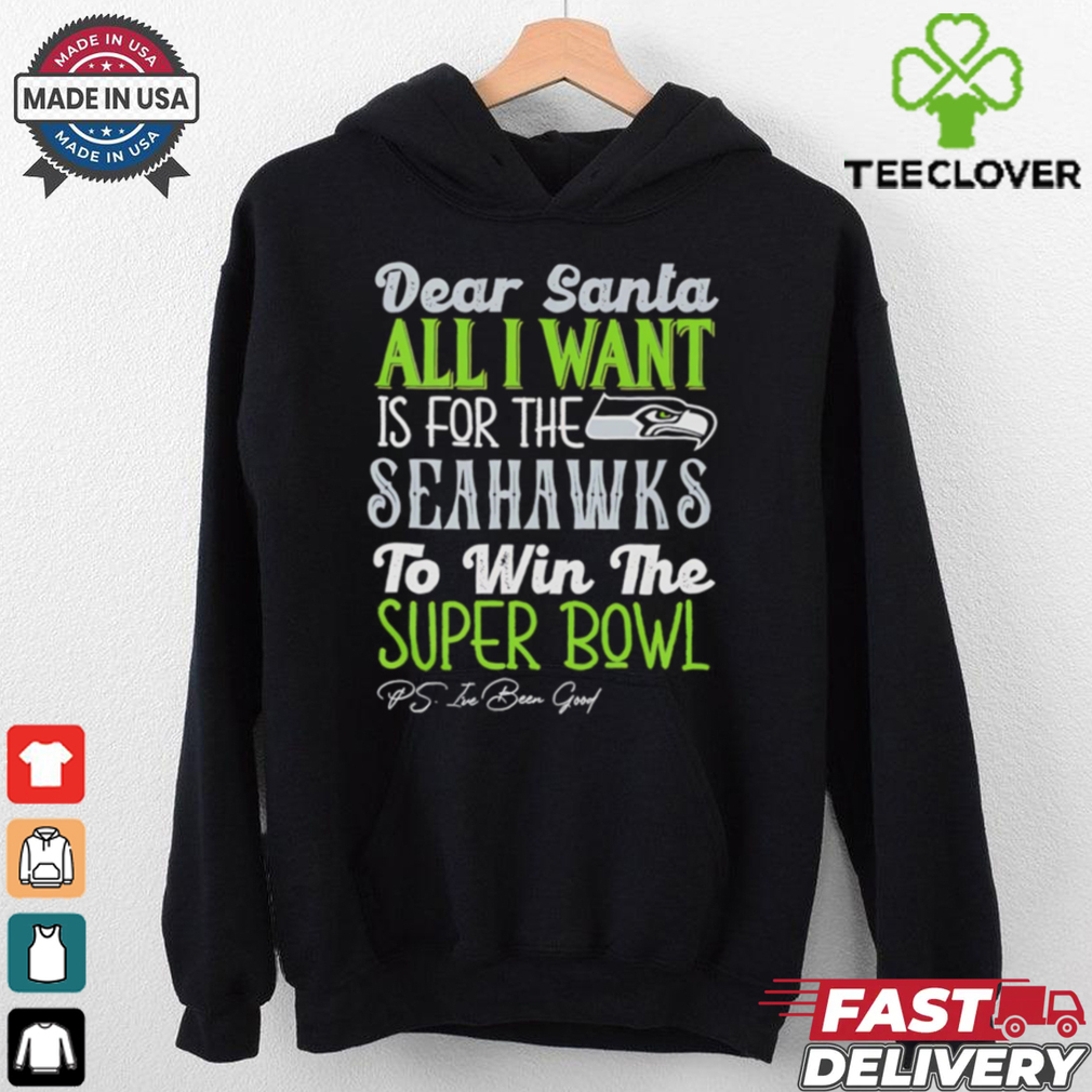 Seattle Seahawks Dear Santa all I want is for the Lions to win the Super Bowl Ps I’ve been good logo shirt Seattle Seahawks Dear Santa all I want is for the Lions to win the Super Bowl Ps I’ve been good logo shirt