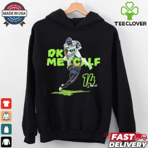 Seattle Seahawks Dk Metcalf Hurdle Signature shirt