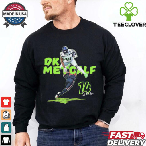 Seattle Seahawks Dk Metcalf Hurdle Signature shirt