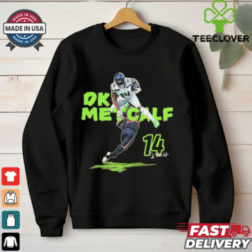 Seattle Seahawks Dk Metcalf Hurdle Signature shirt