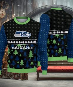 Seattle Seahawks Fans Pattern Celebrate Ugly Christmas Sweater