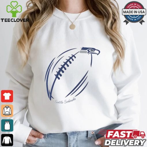 Seattle Seahawks G III 4Her by Carl Banks Subtle Football Fitted  T Shirt