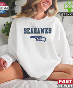 Seattle Seahawks Gameday Couture Women_s Big Goals Relaxed Fit French Terry Pullover shirt