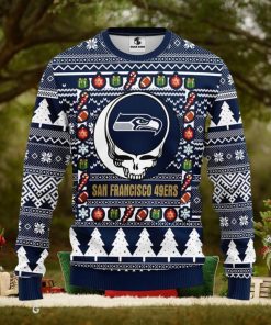 Seattle Seahawks Grateful Dead Ugly Christmas Sweater Men And Women Sport Fans Gift