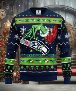 Seattle Seahawks Grinch Christmas Ugly Sweater