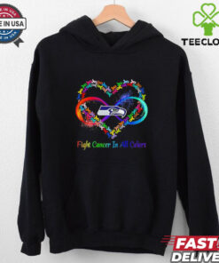 Seattle Seahawks Heart Fight Cancer in All Colors shirt