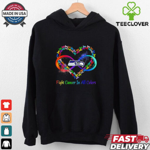 Seattle Seahawks Heart Fight Cancer in All Colors shirt