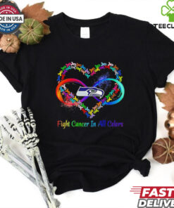 Seattle Seahawks Heart Fight Cancer in All Colors shirt