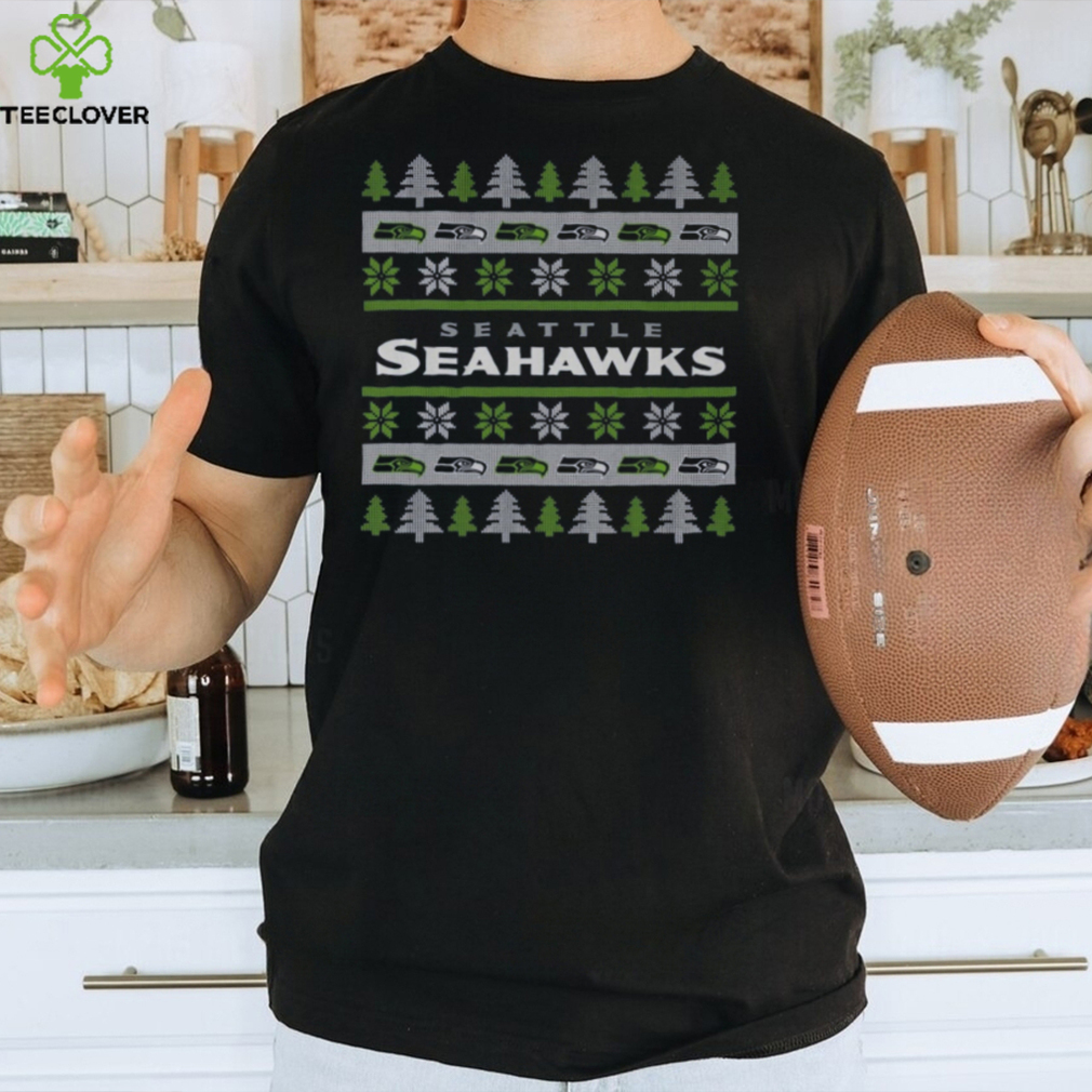 Seattle Seahawks Holiday Christmas Tree T Shirt