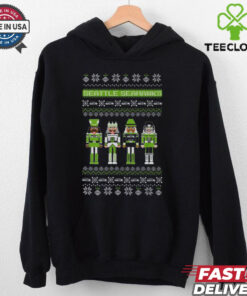 Seattle Seahawks Holiday Nutcracker Sweater T Shirt